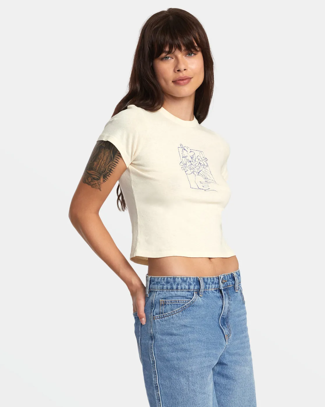 411 Tee T-Shirt - Cream