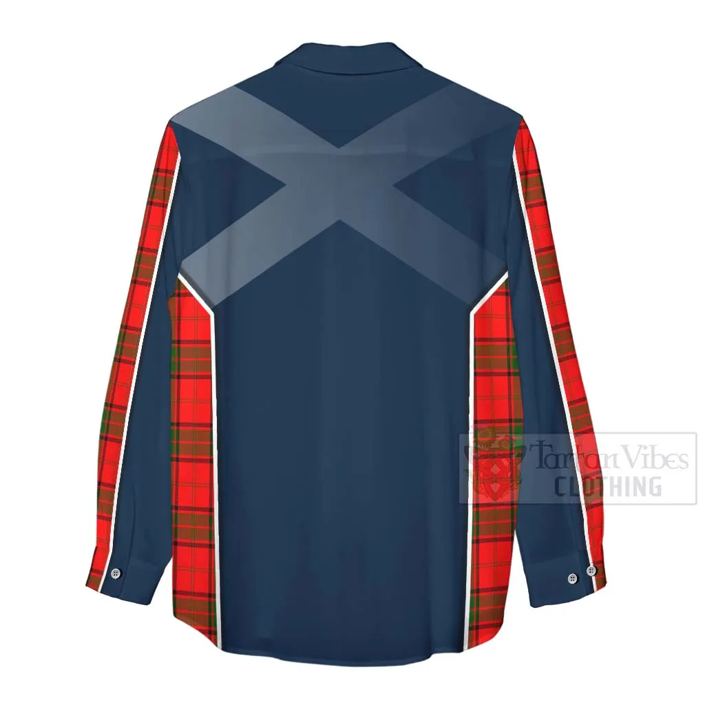 Adair Tartan Women's Casual Shirt with Family Crest and Scottish Thistle Vibes Sport Style