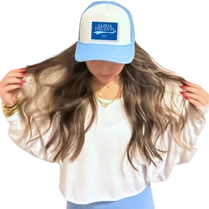 ADPi - Sorority Trucker Hat w/ Patch - Collegiate Design