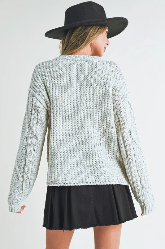 Aemi   Co Adela Cable Knit Sweater