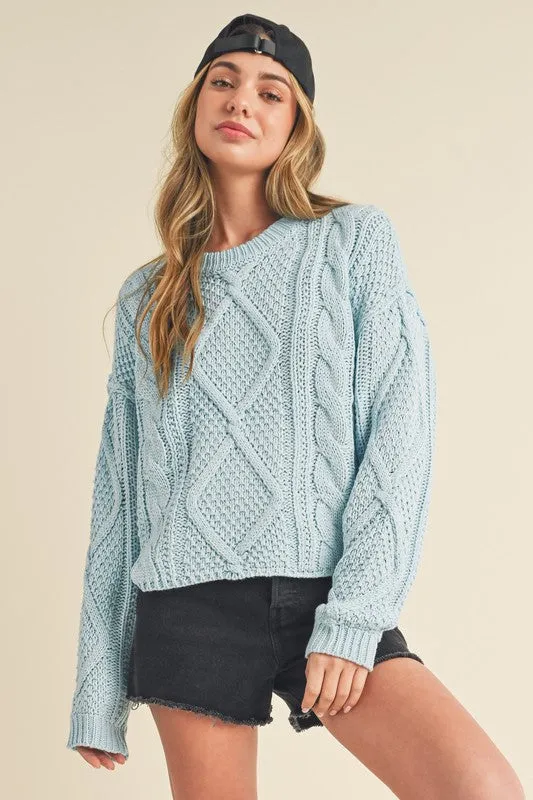 Aemi   Co Adela Cable Knit Sweater