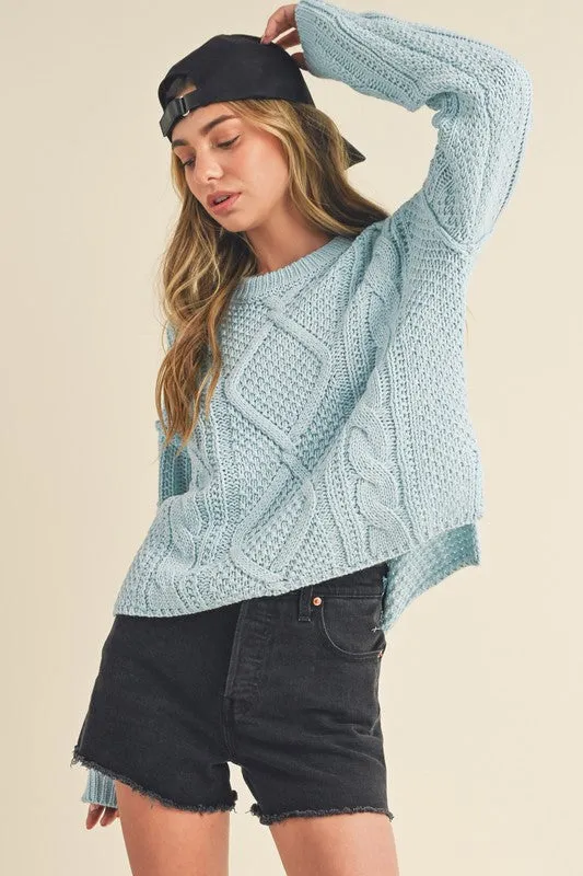 Aemi   Co Adela Cable Knit Sweater