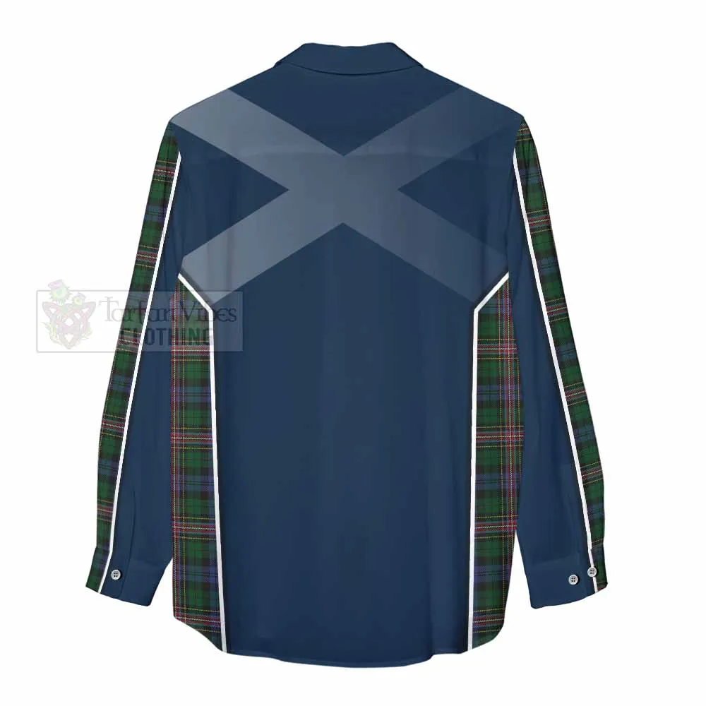 Allison Tartan Women's Casual Shirt with Family Crest and Lion Rampant Vibes Sport Style