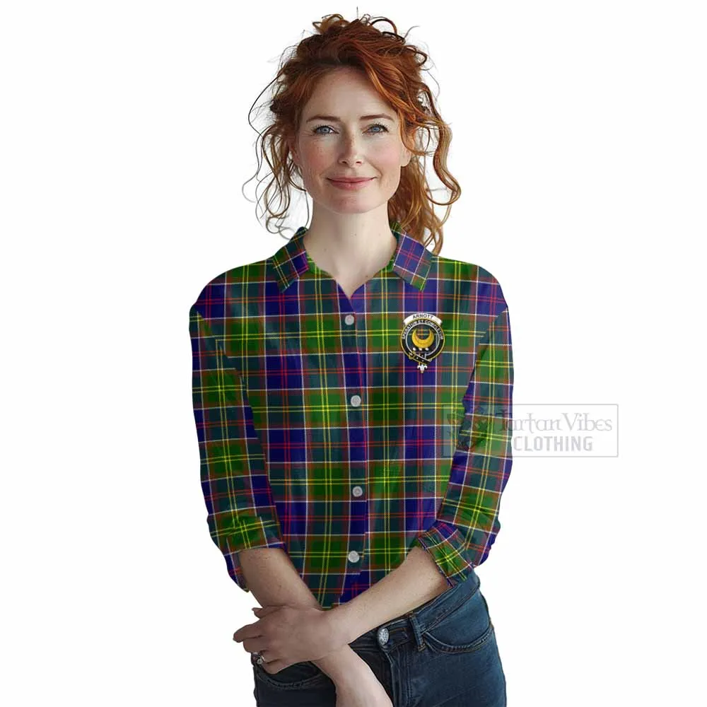 Arnott Tartan Women's Casual Shirt with Family Crest DNA In Me Style