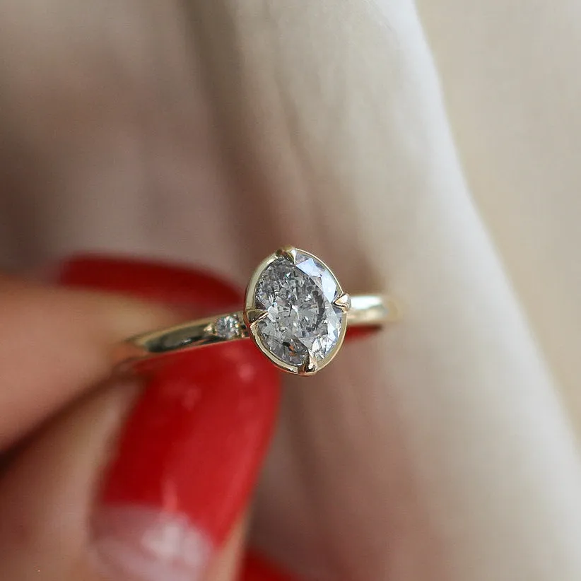 Around The World Oval Diamond Ring