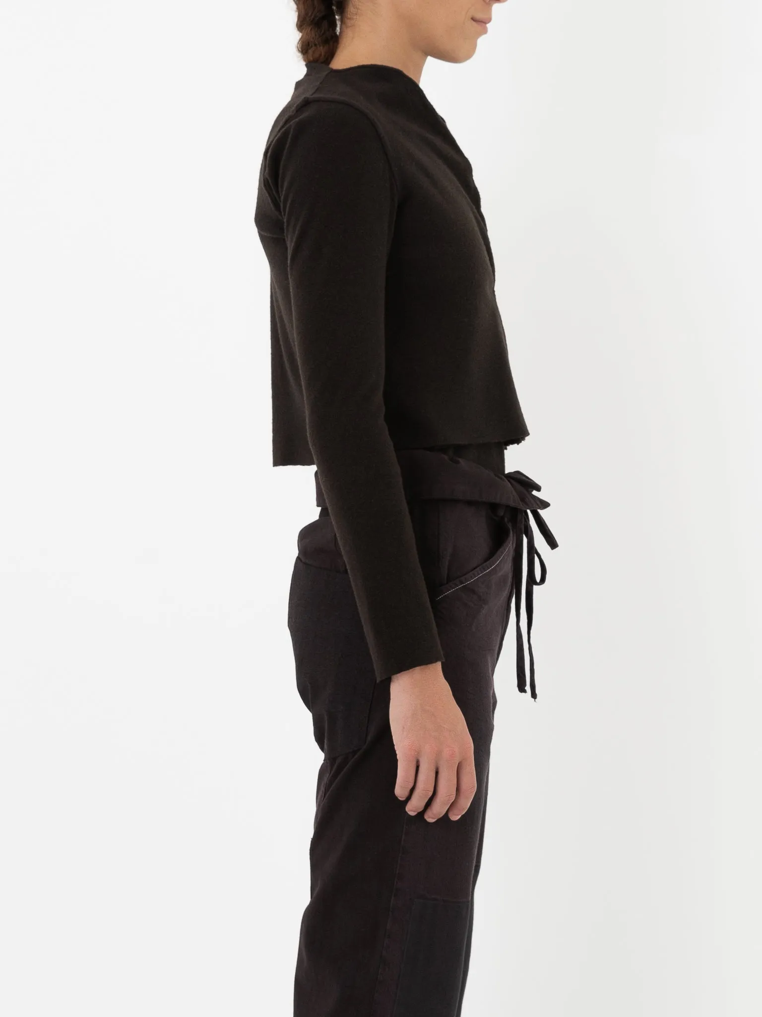 Atelier Suppan Short Round Hook Cardigan