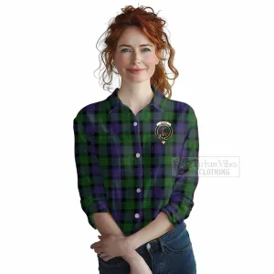 Blair Tartan Women's Casual Shirt with Family Crest DNA In Me Style