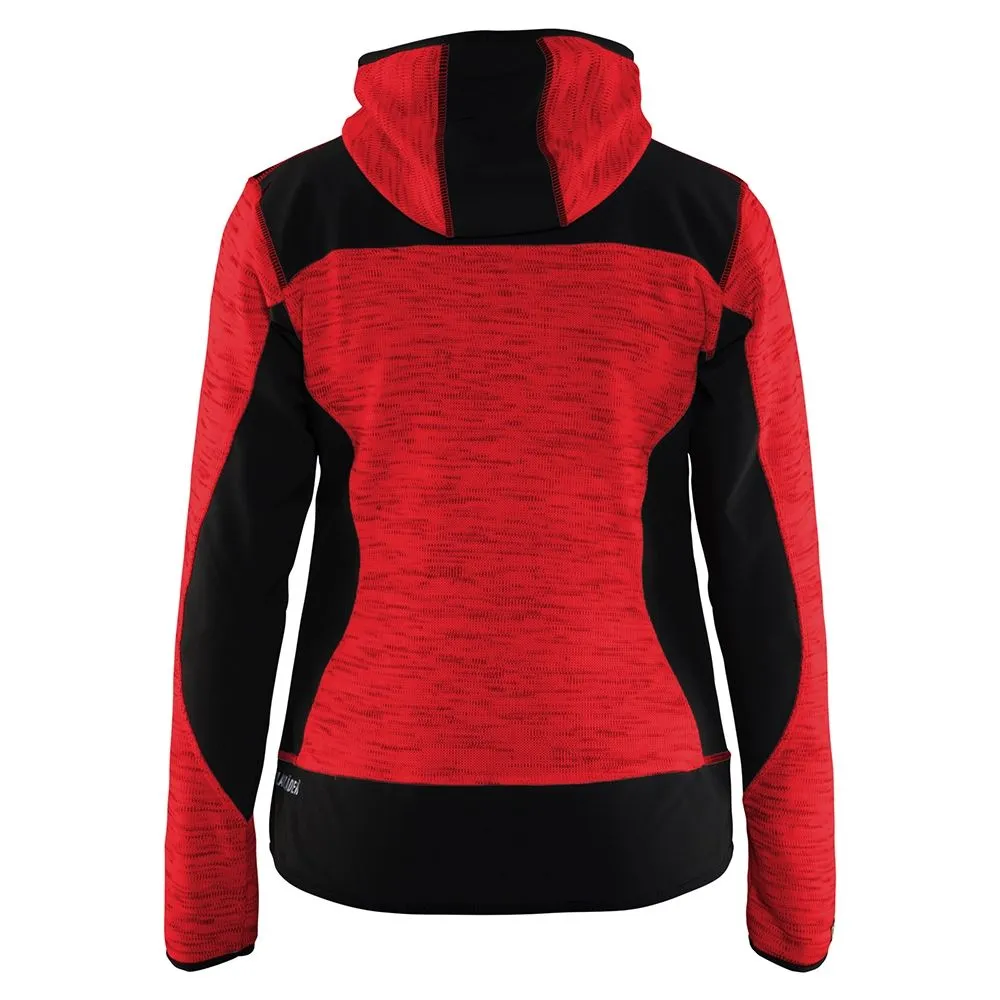 Bl&#xE5;kl&#xE4;der&#x20;4931-2117&#x20;Women&#x27;s&#x20;Knitted&#x20;Jacket&#x20;with&#x20;Softshell&#x20;-&#x20;Red