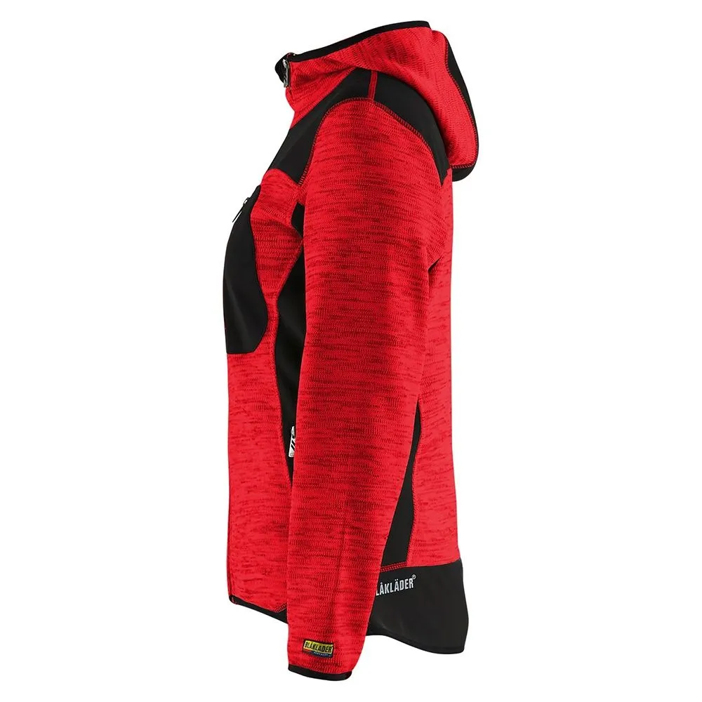 Bl&#xE5;kl&#xE4;der&#x20;4931-2117&#x20;Women&#x27;s&#x20;Knitted&#x20;Jacket&#x20;with&#x20;Softshell&#x20;-&#x20;Red