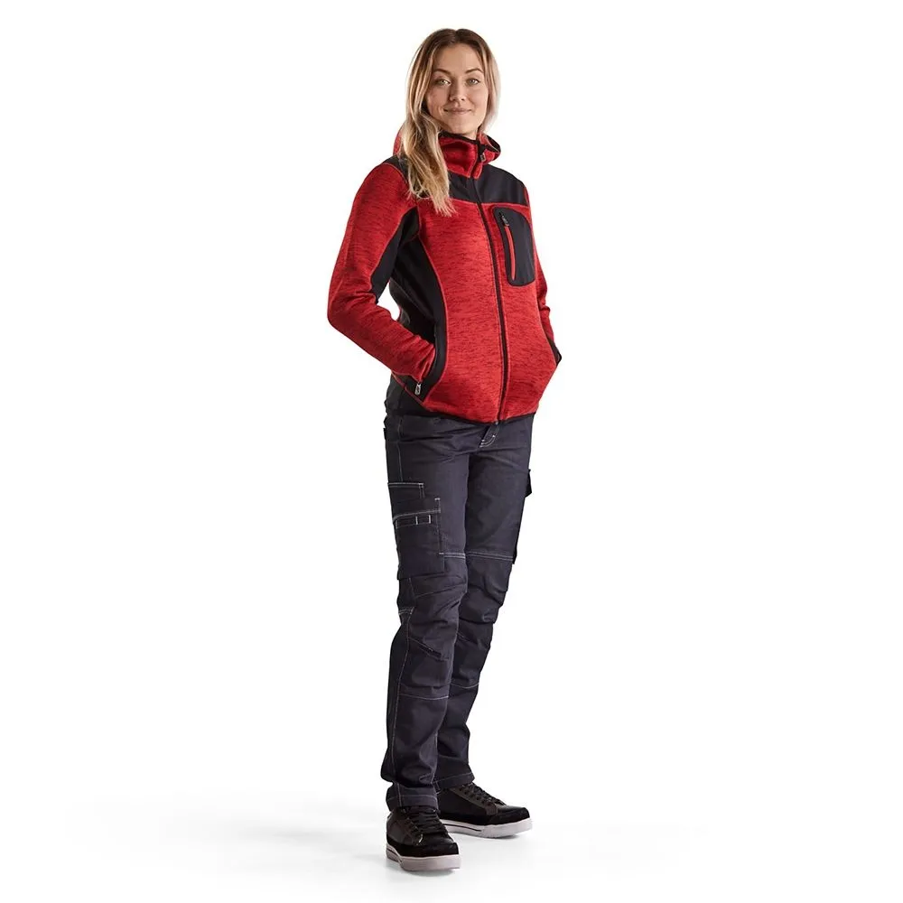 Bl&#xE5;kl&#xE4;der&#x20;4931-2117&#x20;Women&#x27;s&#x20;Knitted&#x20;Jacket&#x20;with&#x20;Softshell&#x20;-&#x20;Red