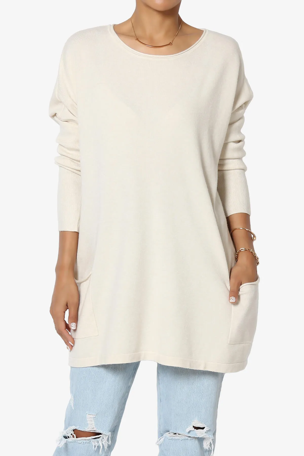 Brendi Super Soft Pocket Oversized Sweater