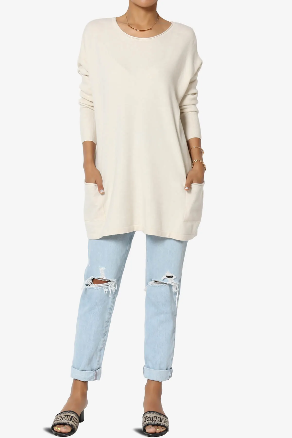 Brendi Super Soft Pocket Oversized Sweater