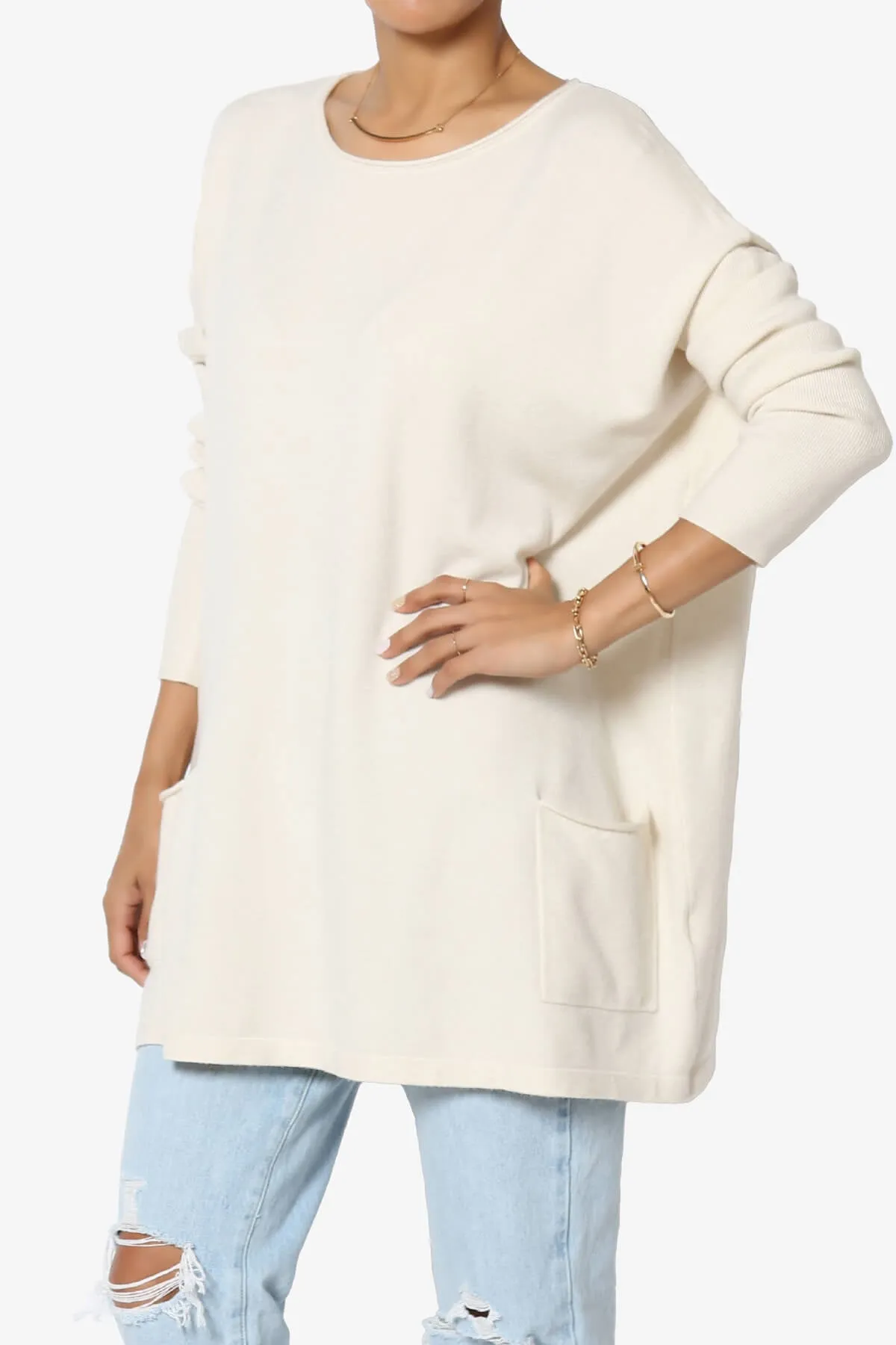 Brendi Super Soft Pocket Oversized Sweater