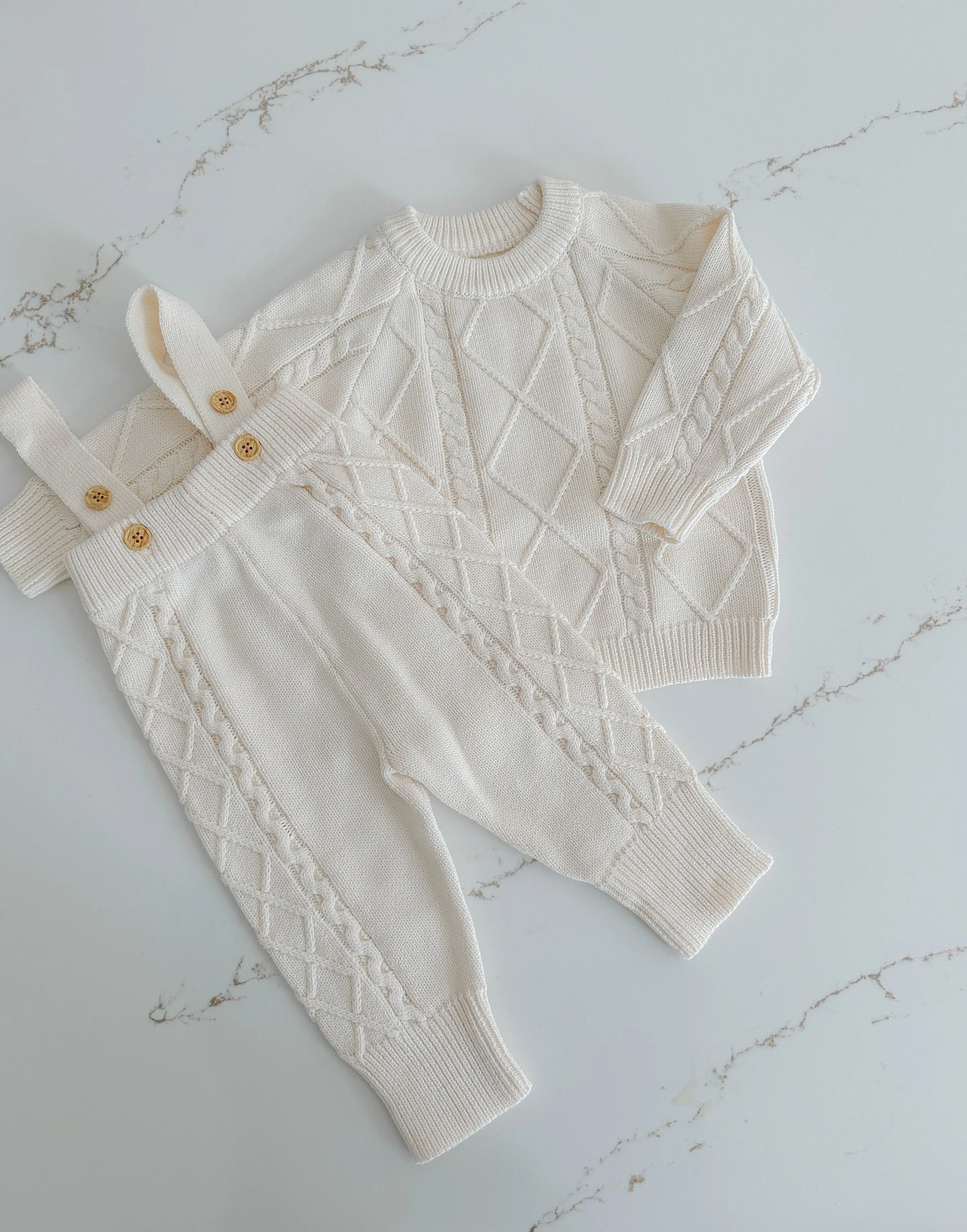 Cable Knit Sweater - Milk