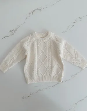 Cable Knit Sweater - Milk