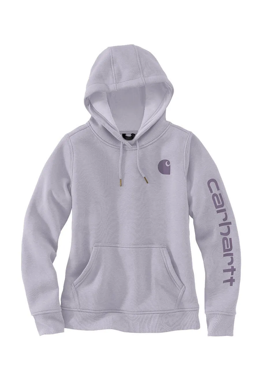 Carhartt&#x20;Work&#x20;Hoodie&#x20;Sleeve&#x20;Logo&#x20;Women&#x20;102791&#x20;-&#x20;Lilac&#x20;Haze