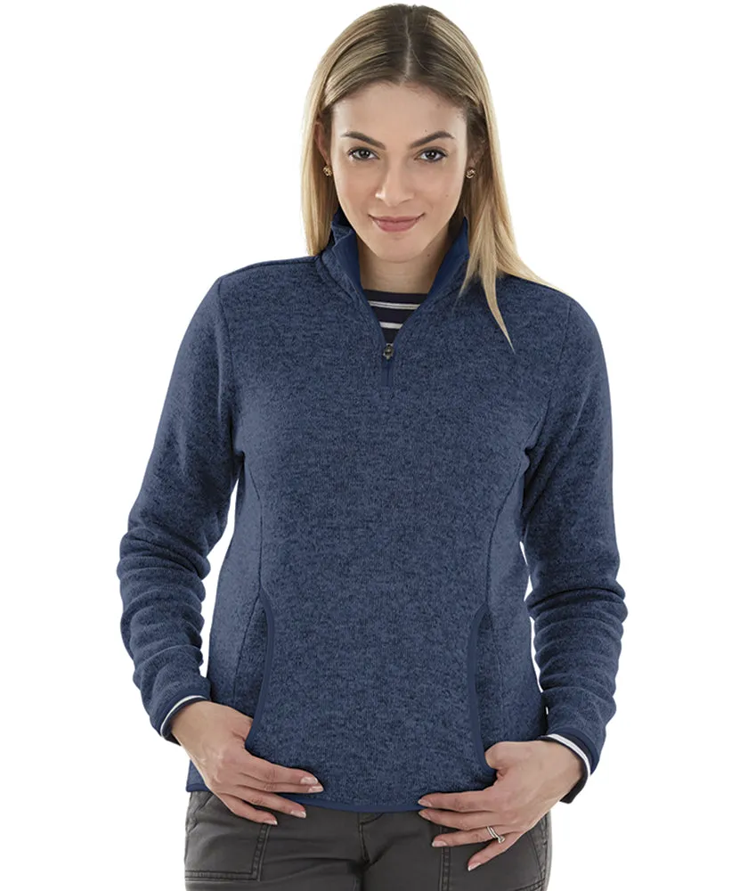 Charles River Women's Heathered Fleece Pullover