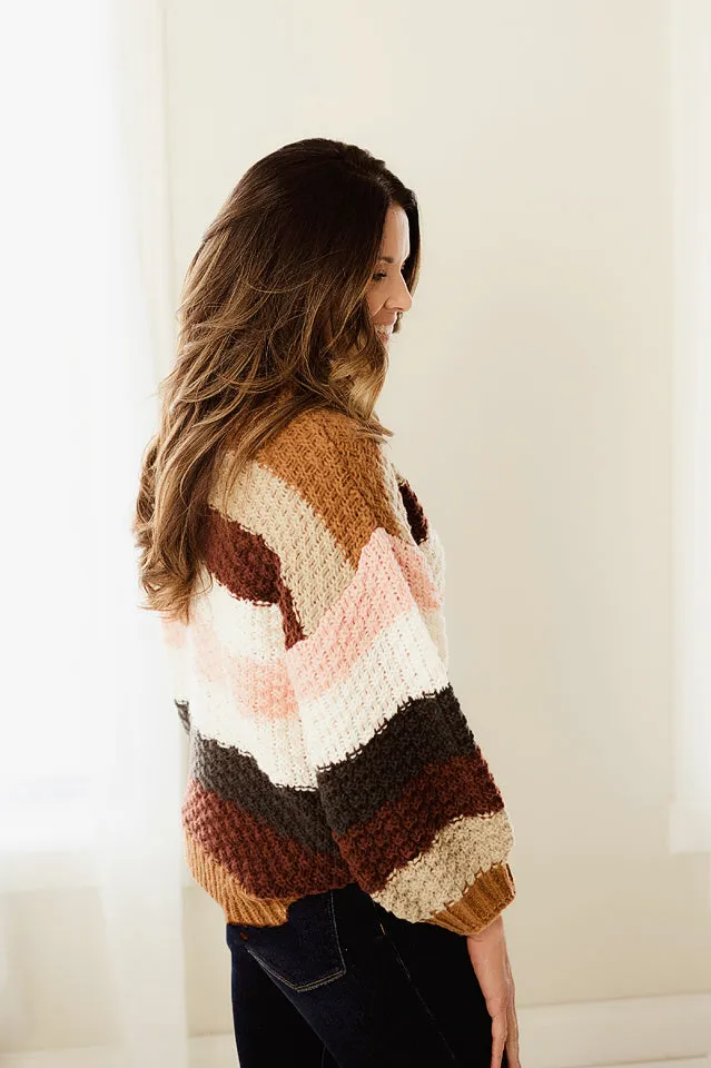 Chunky Knit Stripe Pullover