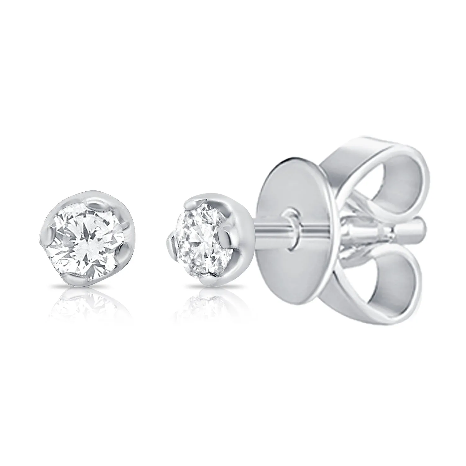 Classic 4 Prong Diamond Stud Earrings