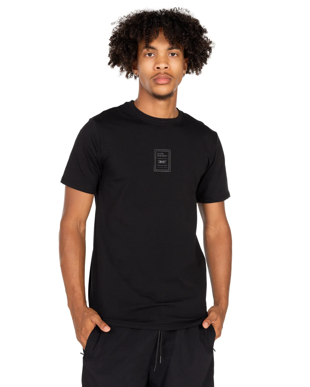 Double E Fitted Tee - Black / Black