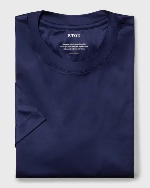 ETON 10000235626 SS FILO DI SCOZIA BLUE CREW T-SHIRT