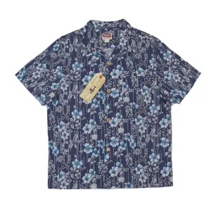 Flower Printing Short Sleeve Easy Shirt - Casual Camp Shirts