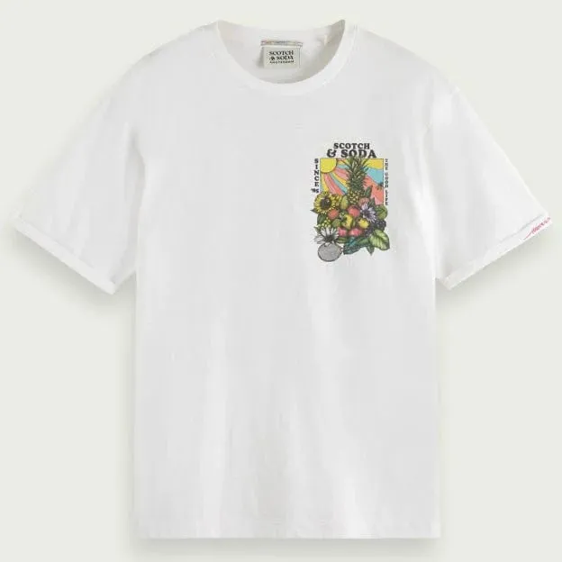 Front and Back Artwork Tee (White) - S1723040006