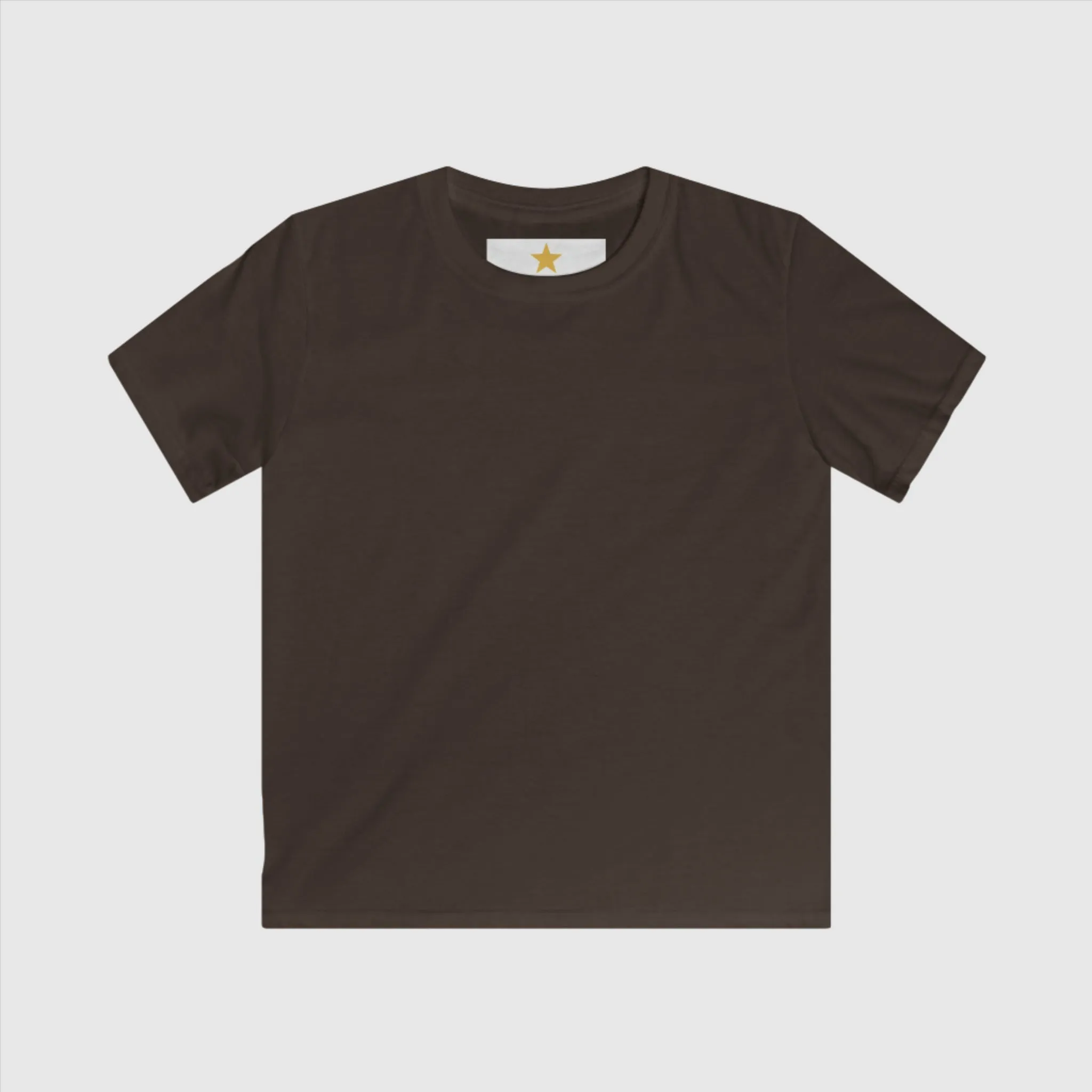 Kids Simple Blank Tee with Personalized Name and Icon Neck Label