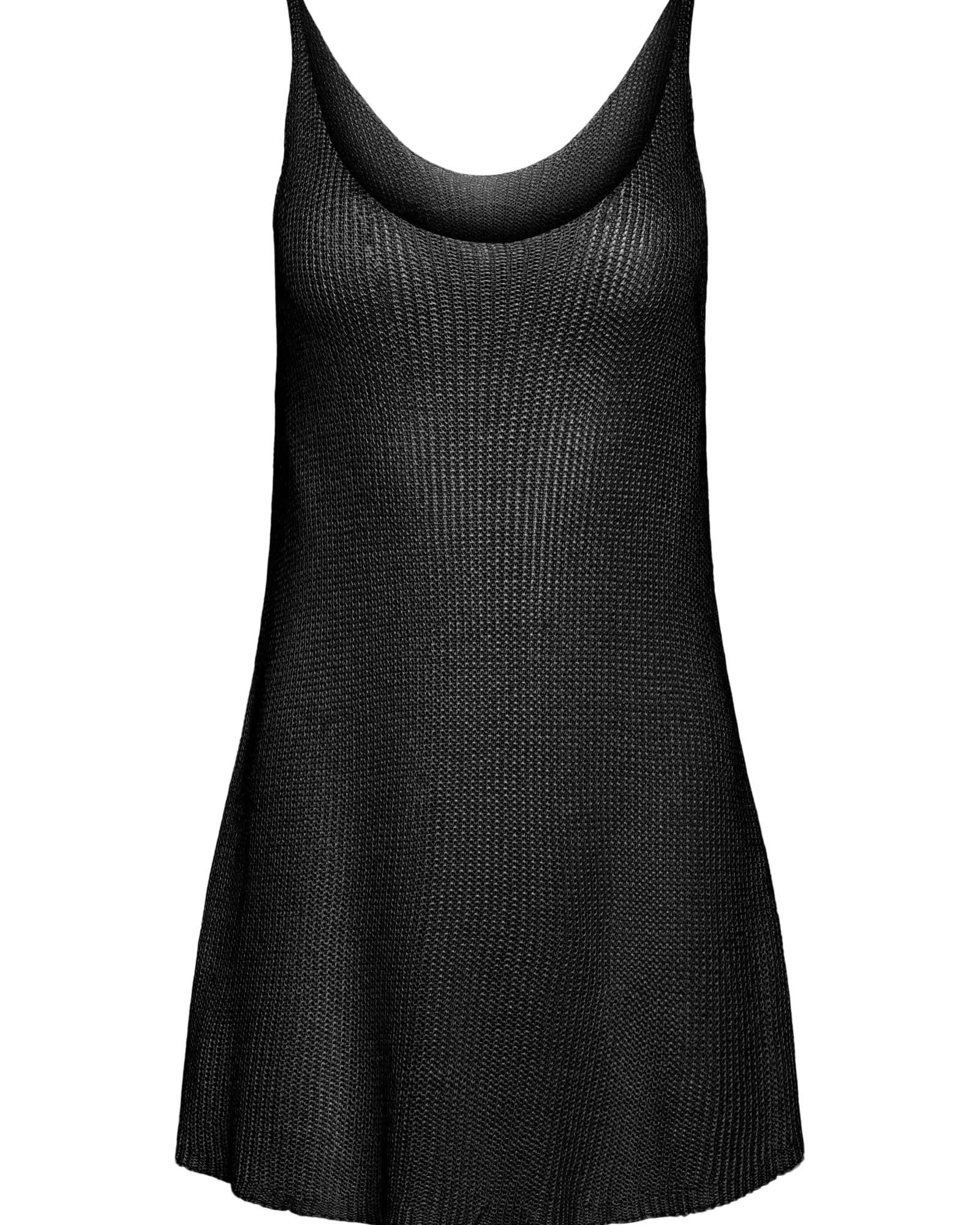 Loose Knit Tank | Black