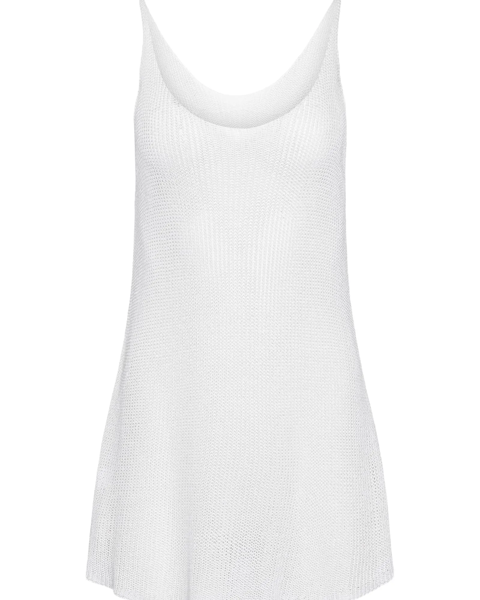 Loose Knit Tank | White