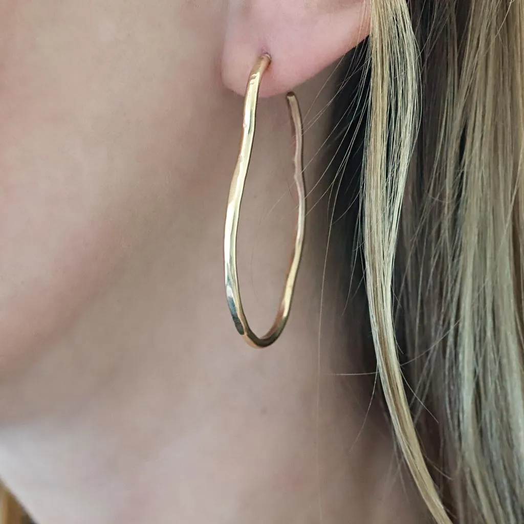 Maeve Thin Hoop Earrings