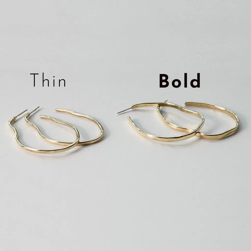 Maeve Thin Hoop Earrings