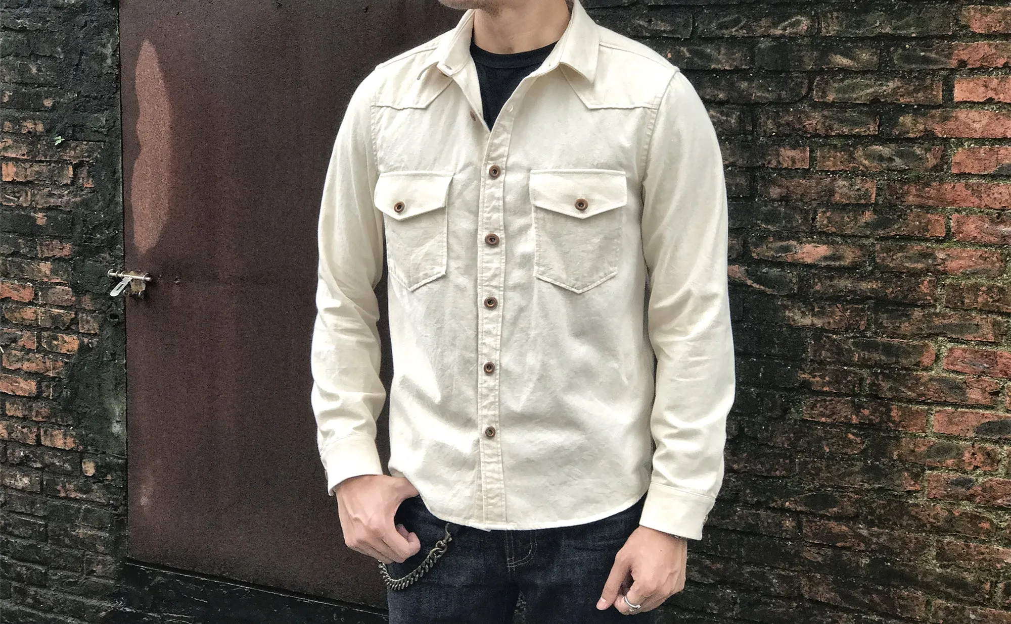 Men's Long Sleeves Bush Shirt