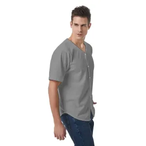 Misha Men's Short Sleeve Baseball Jersey - Gray