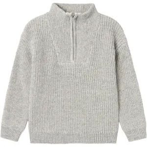 Name It Grey Melange Safalle Knit Pullover