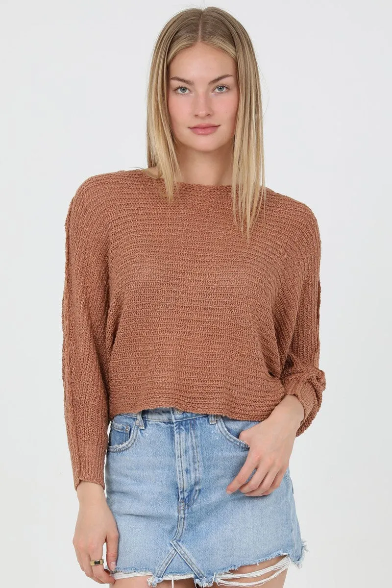 Open Knit Lightweight Sweater