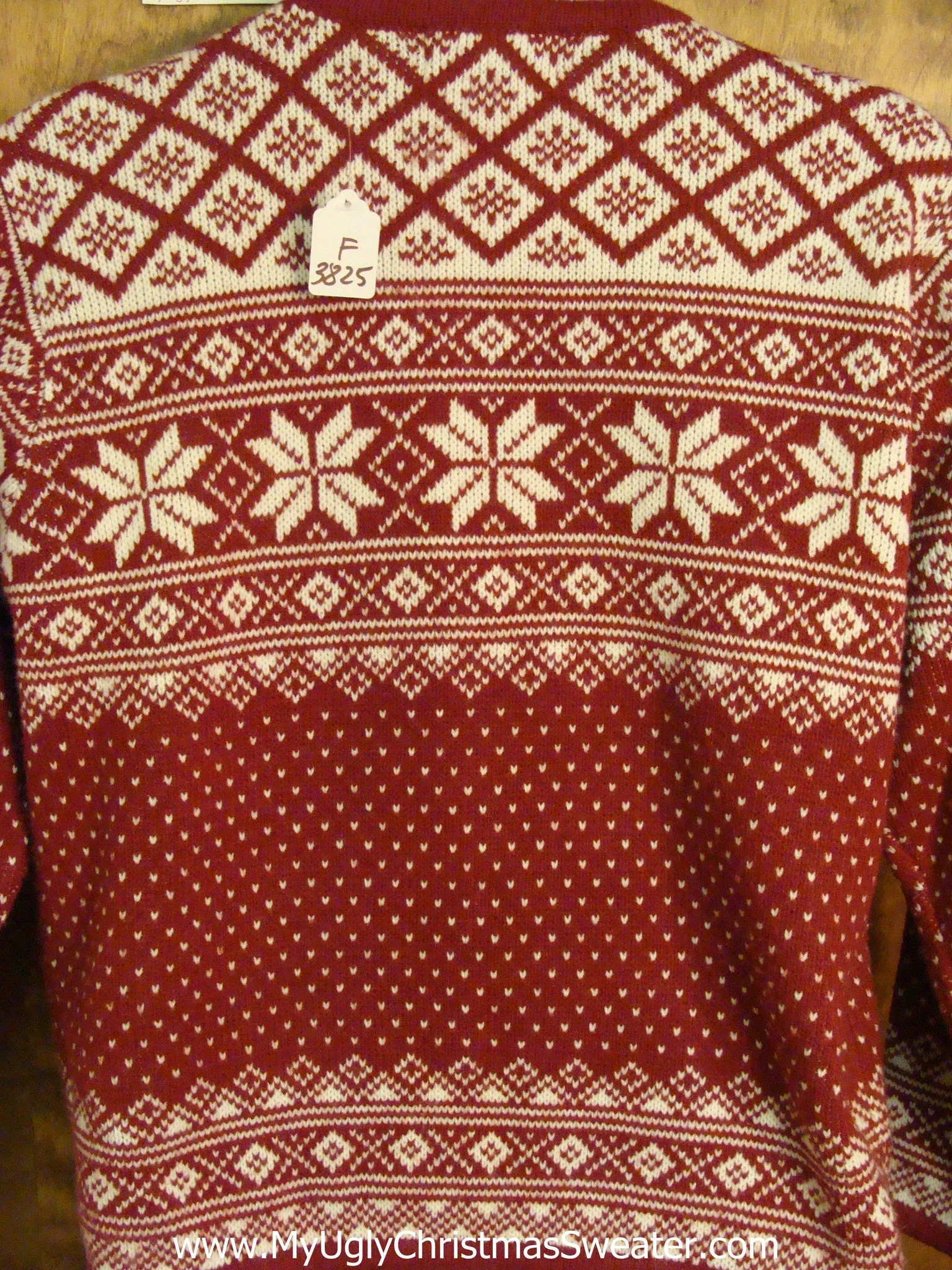 Red Nordic Ugliest Christmas Sweater