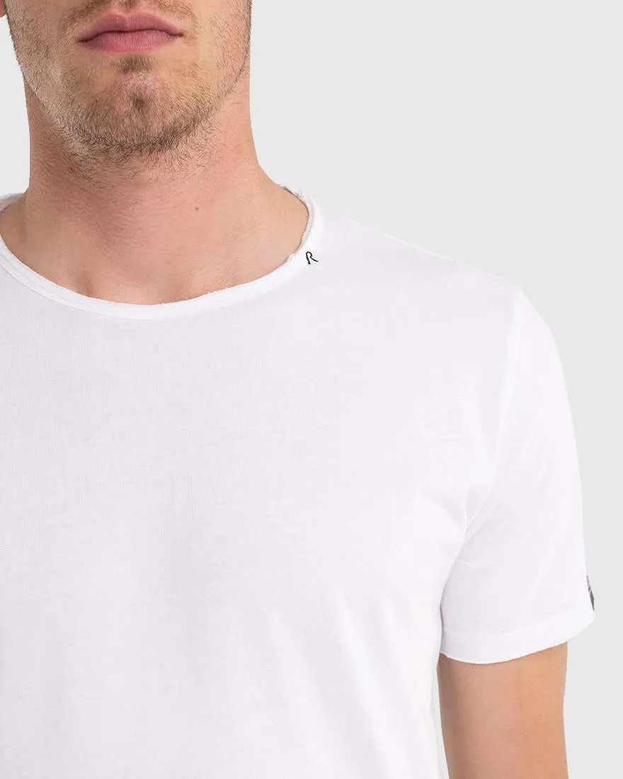 REPLAY R0012660M3590 WHITE CREW TEE