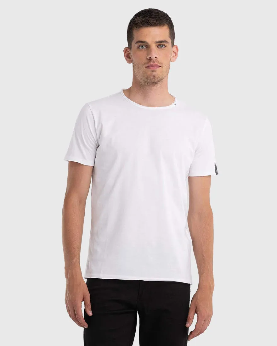 REPLAY R0012660M3590 WHITE CREW TEE