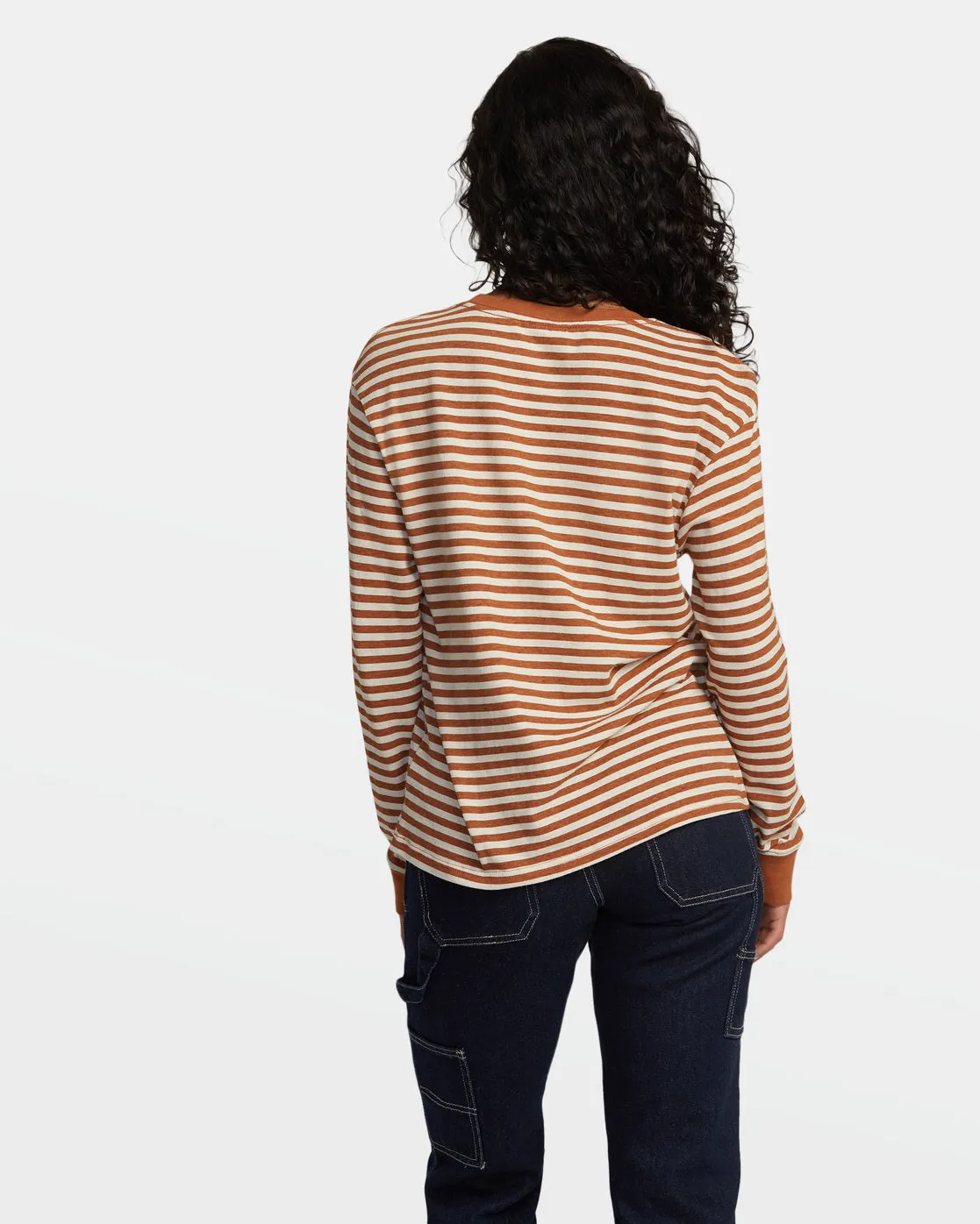 RVCA March Long Sleeve Tee - Latte