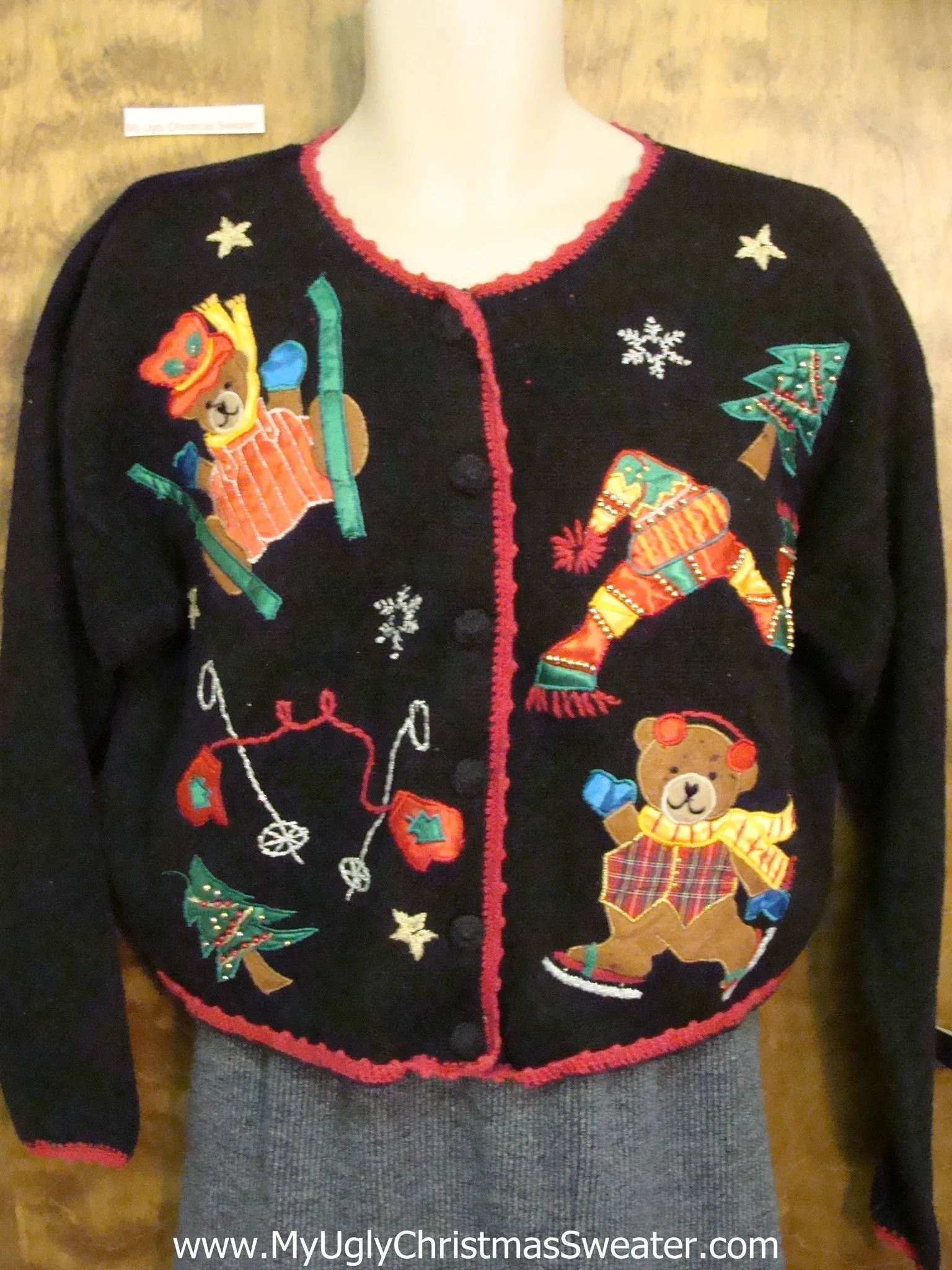 Sporty Bears Ugliest Bad Christmas Sweaters