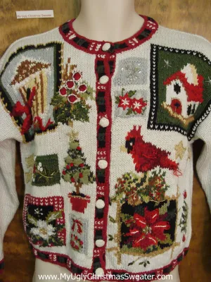 Super SHORT Tacky Cheap Ugly Christmas Sweater