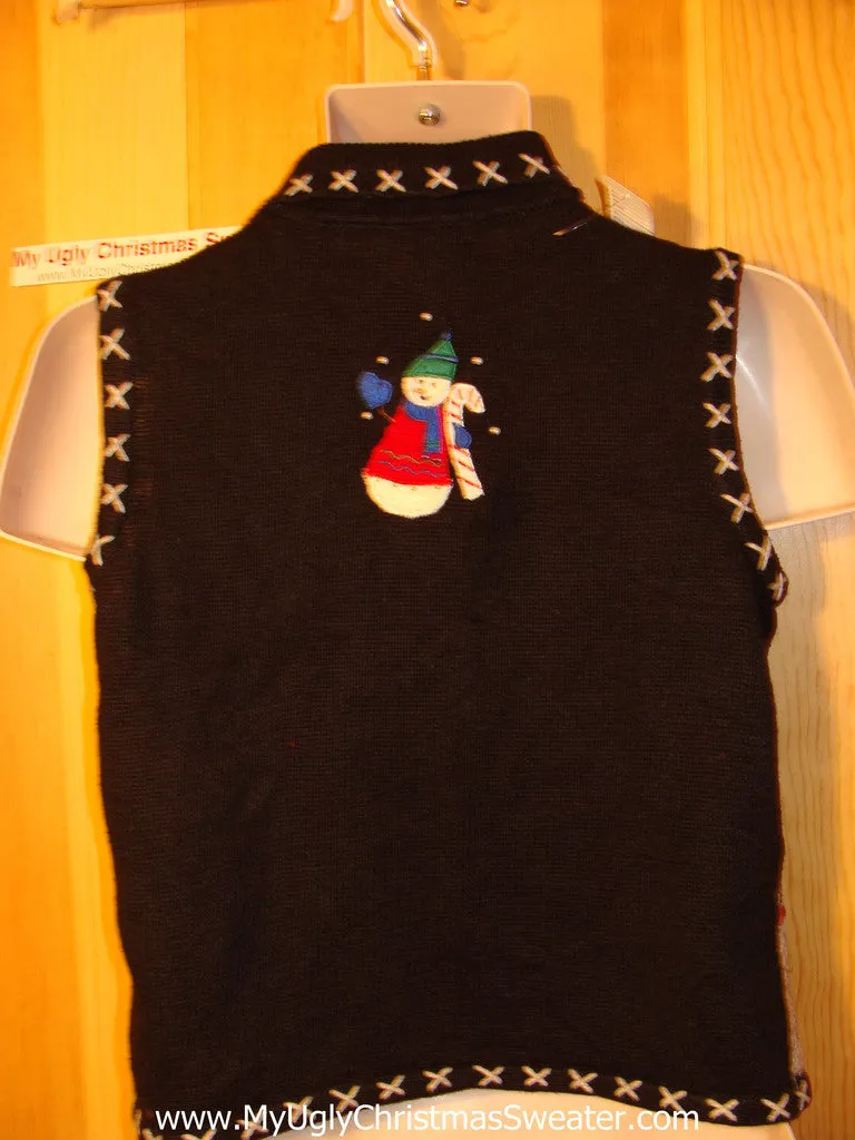 Tacky Ugly Christmas Sweater Vest  (f54)