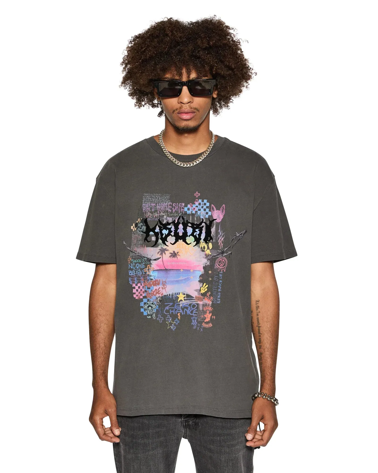 Vandals Biggie SS Tee (Faded Black) - MFA24TE009