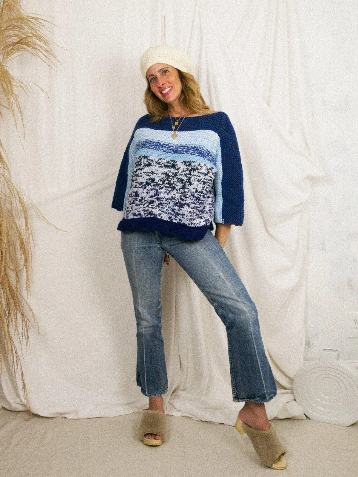 Vintage Blue Mood Marled Sweater