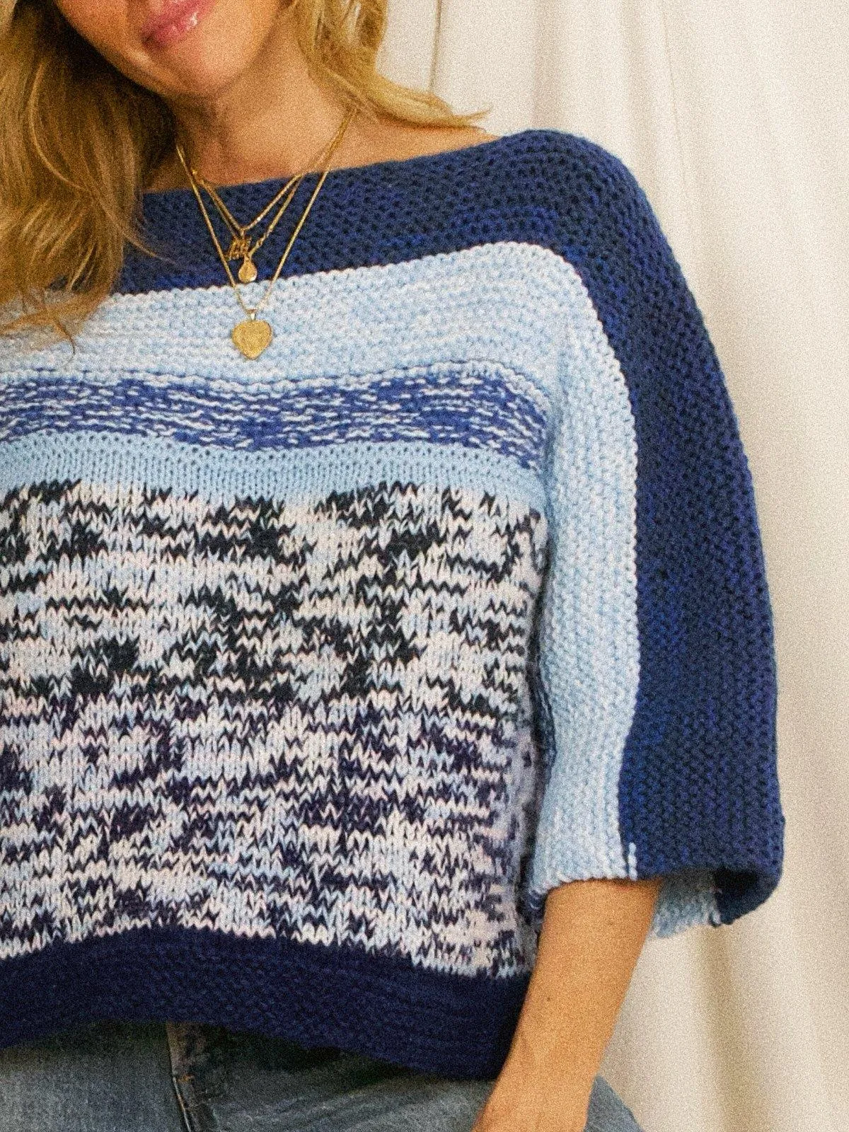 Vintage Blue Mood Marled Sweater