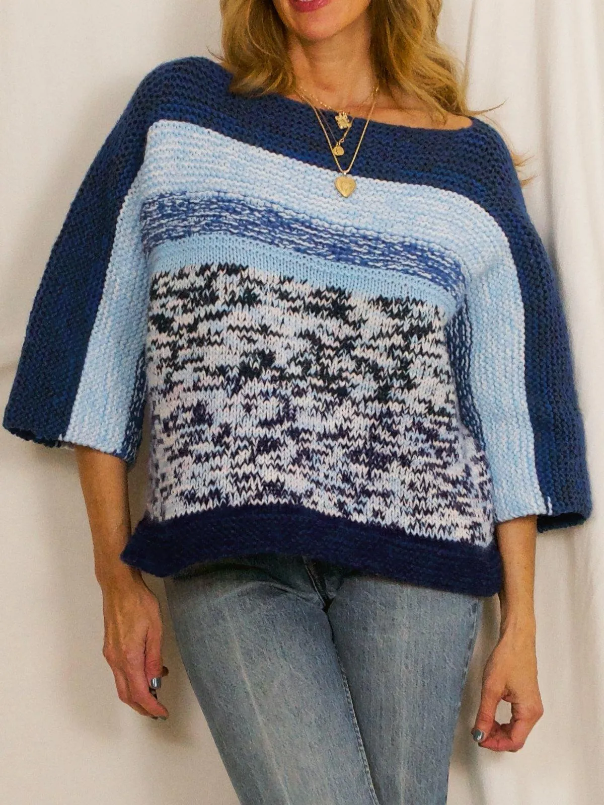 Vintage Blue Mood Marled Sweater