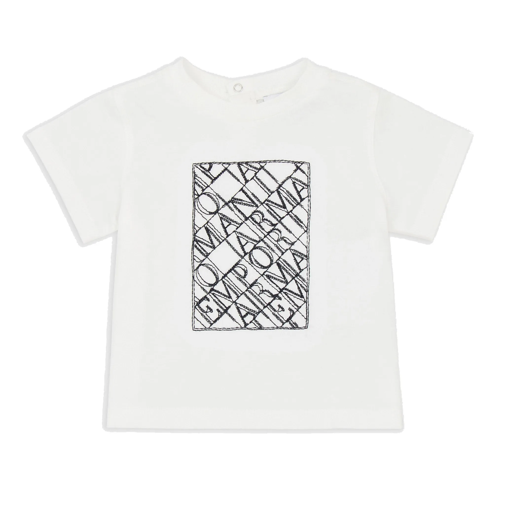 White T-shirt with stencilled logo