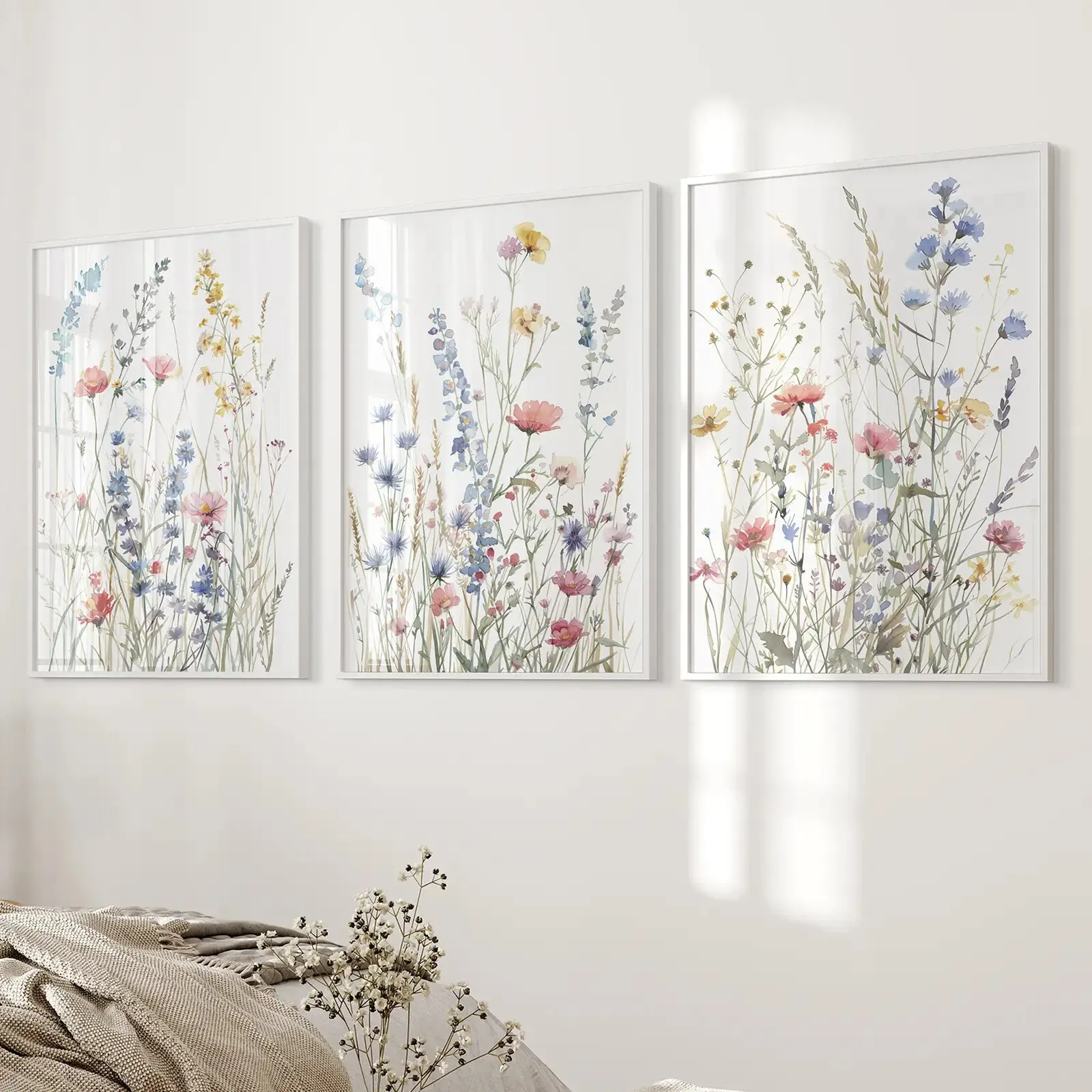 Wildflower Colorful Trendy Wall Art Poster Decor