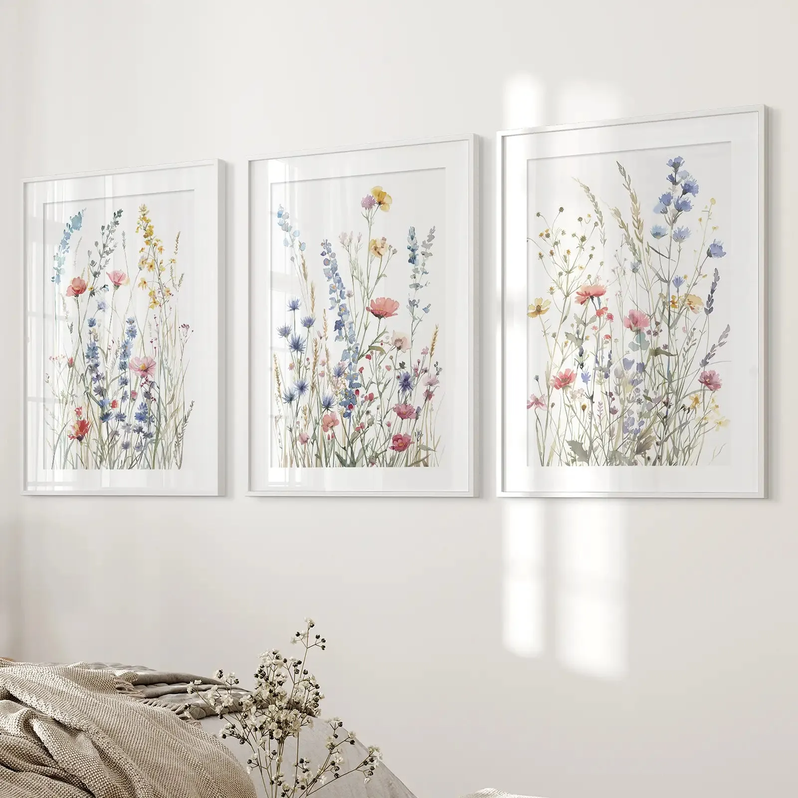 Wildflower Colorful Trendy Wall Art Poster Decor